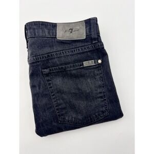 7 For All Mankind Slimmy Jeans Cotton Cashmere Blend Denim Stretch 33x33 EUC